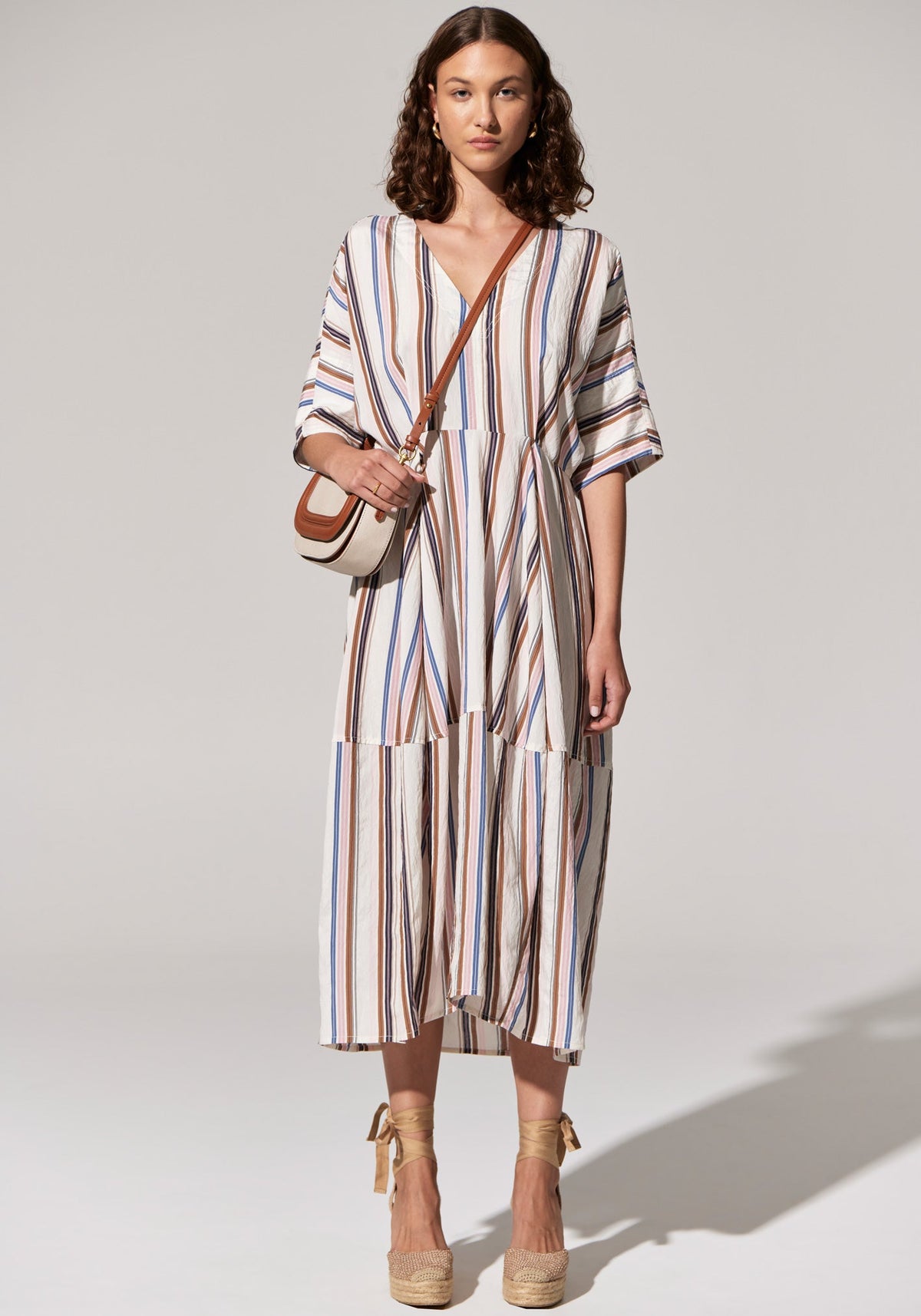 POL Clothing | Jet Day Dress | Jet Multistripe