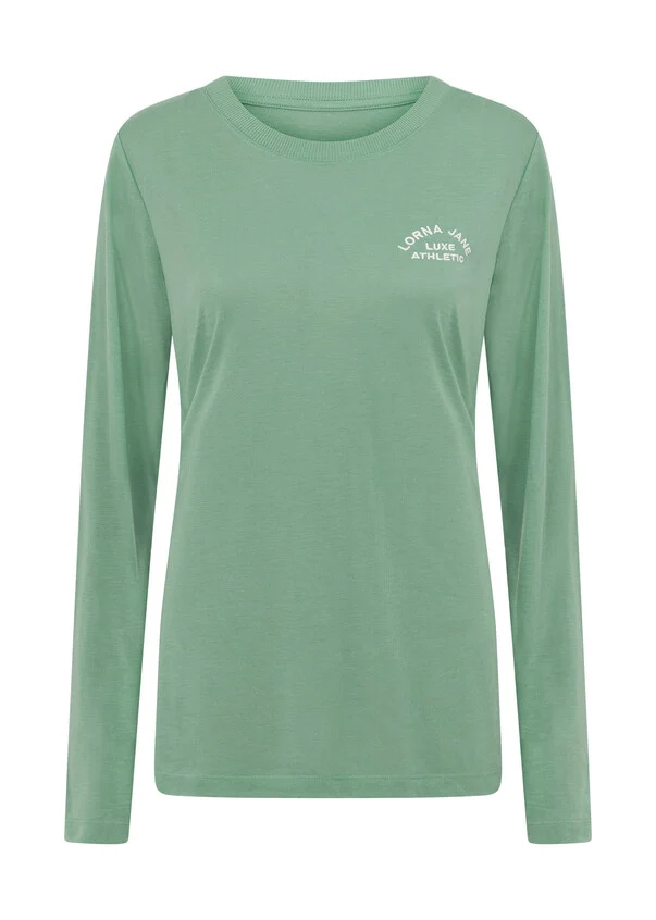 Lorna Jane Activewear | Lotus Limited Edition Long Sleeve Top | Green Juice