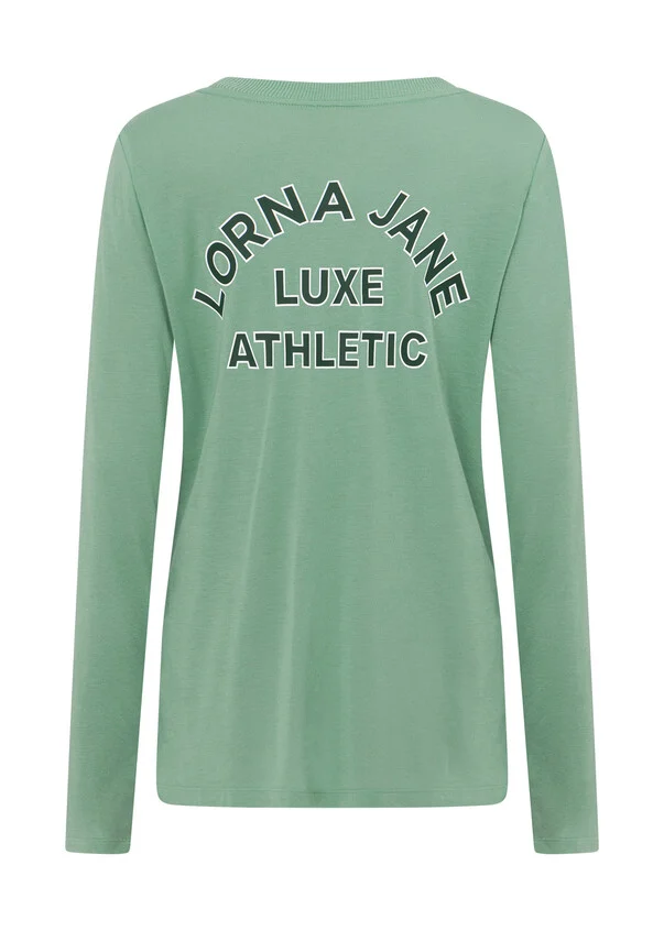 Lorna Jane Activewear | Lotus Limited Edition Long Sleeve Top | Green Juice