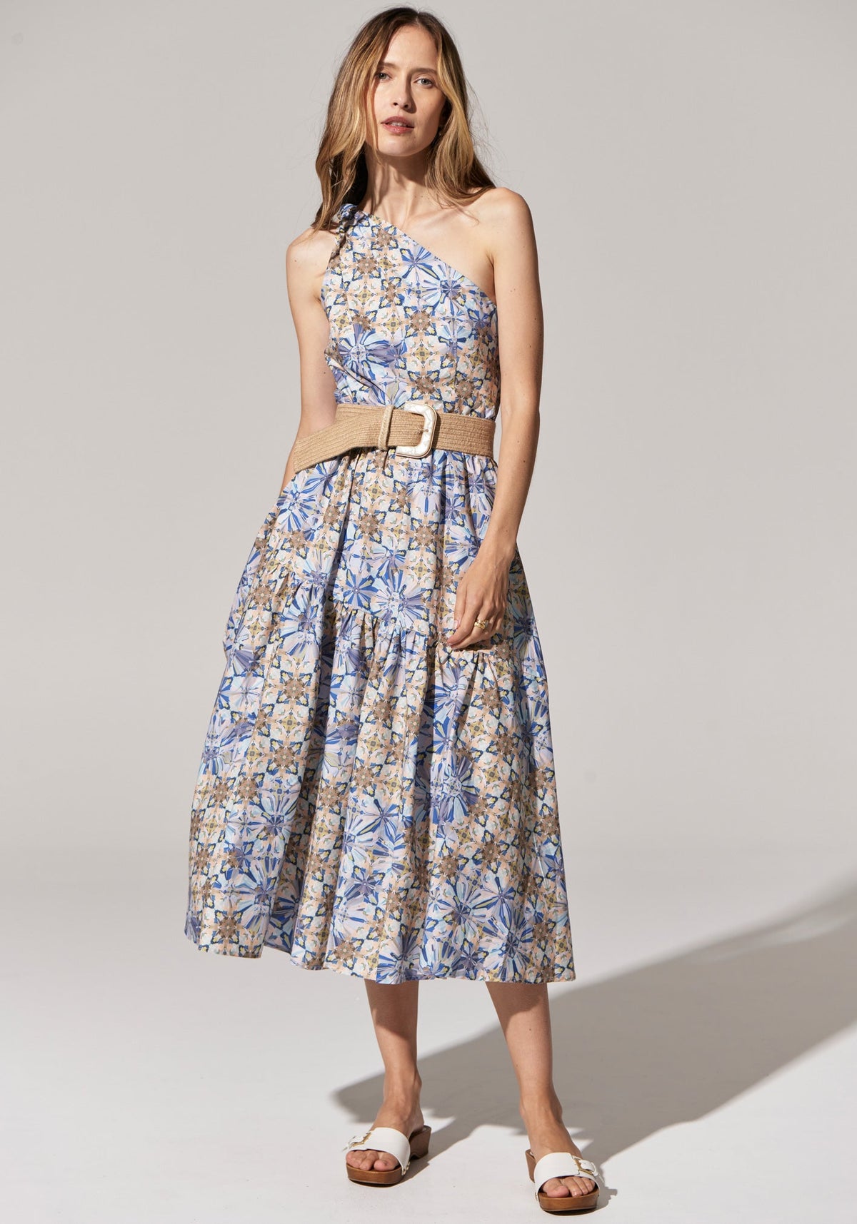 POL Clothing | Celeste One Shoulder Dress | Celeste Print