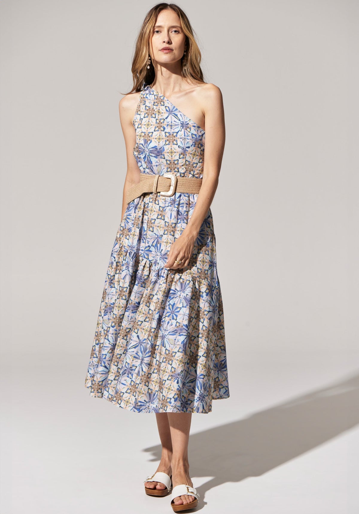 POL Clothing | Celeste One Shoulder Dress | Celeste Print