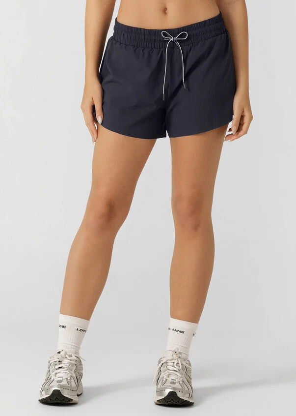 Lorna Jane Activewear | Track Star Run Shorts | Midnight Blue