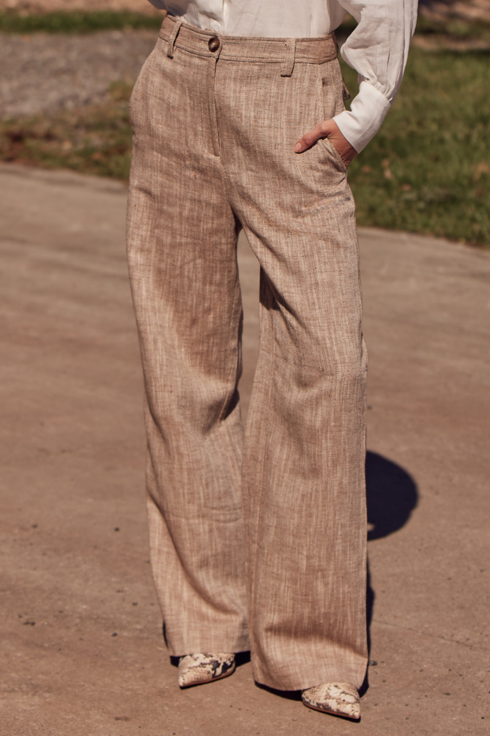 Zoe Kratzmann | Herald Pant | Caramel X-Dye