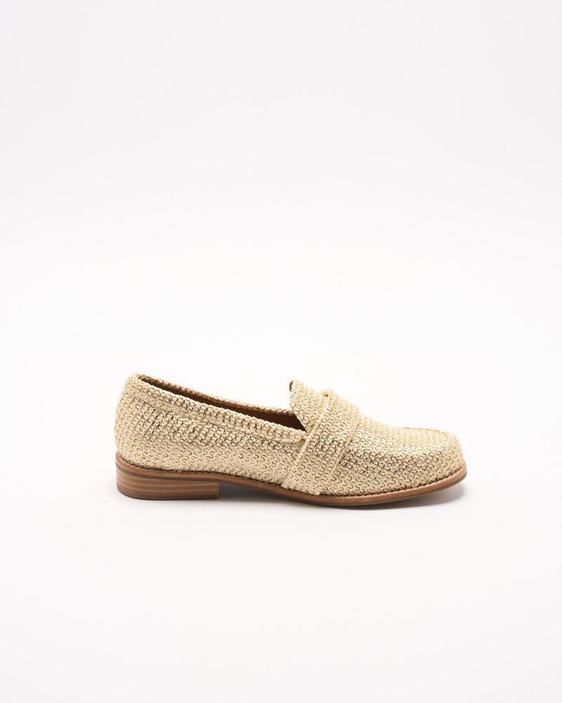 Walnut Melbourne | Harlow Loafer | Soft Gold