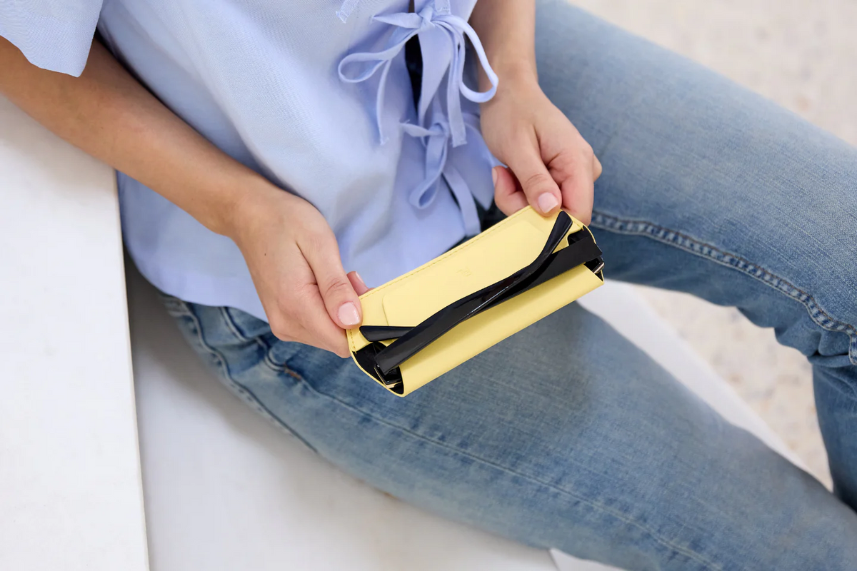 Fox And Leo | Glasses Case | Yellow