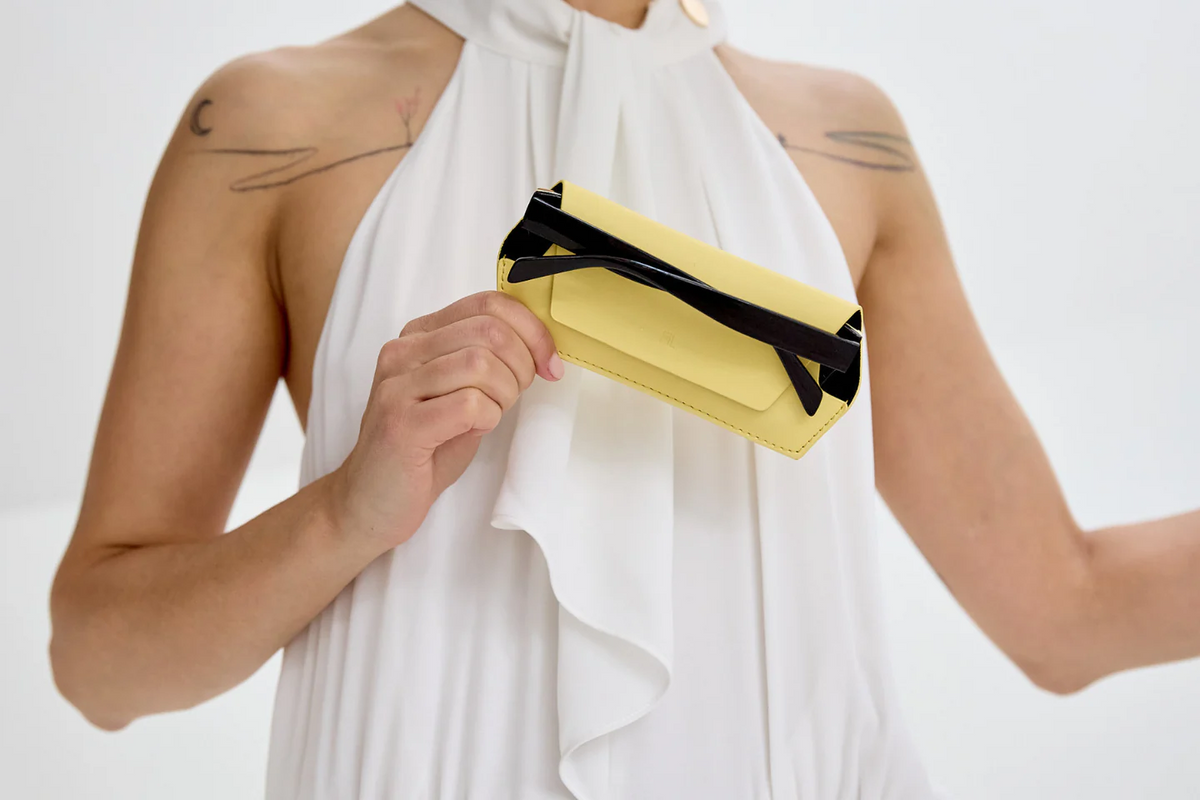 Fox And Leo | Glasses Case | Yellow