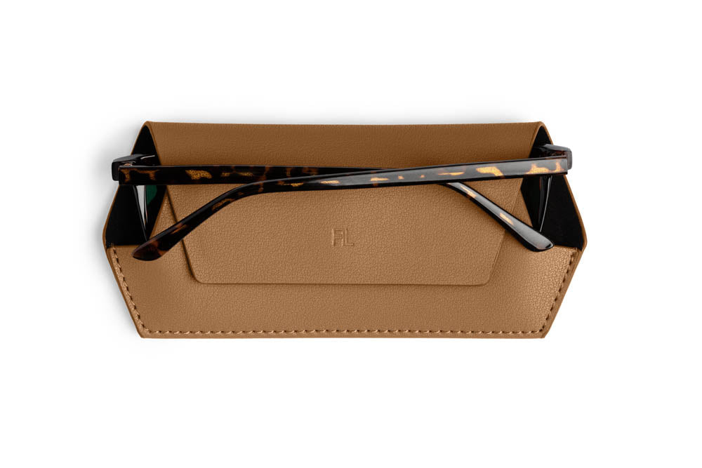 Fox And Leo | Glasses Case | Tan