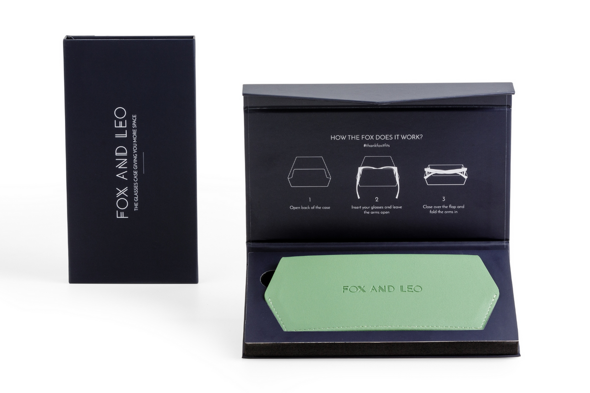 Fox And Leo | Glasses Case | Sage