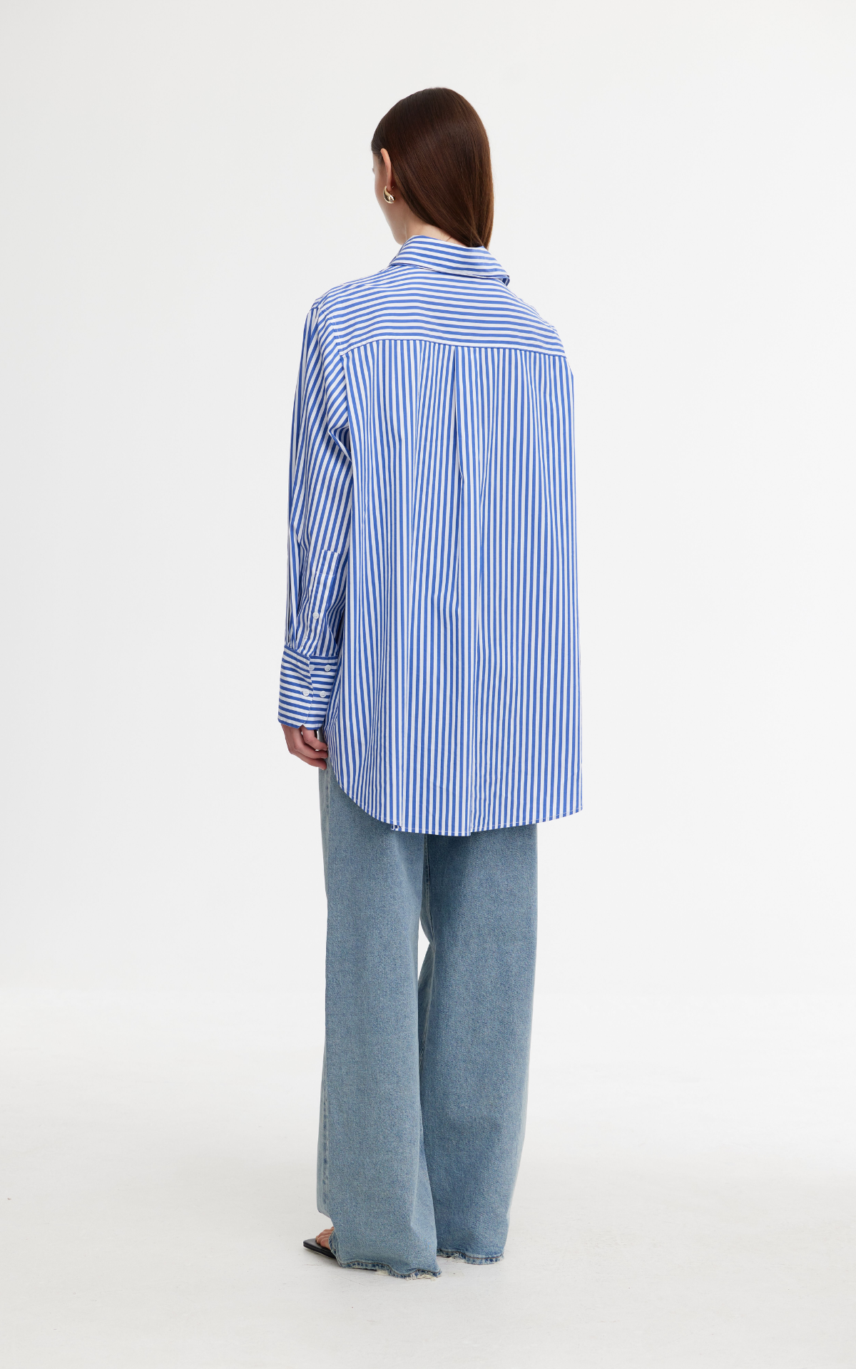 Kinney The Label | Riley Shirt | Navy/White Stripe