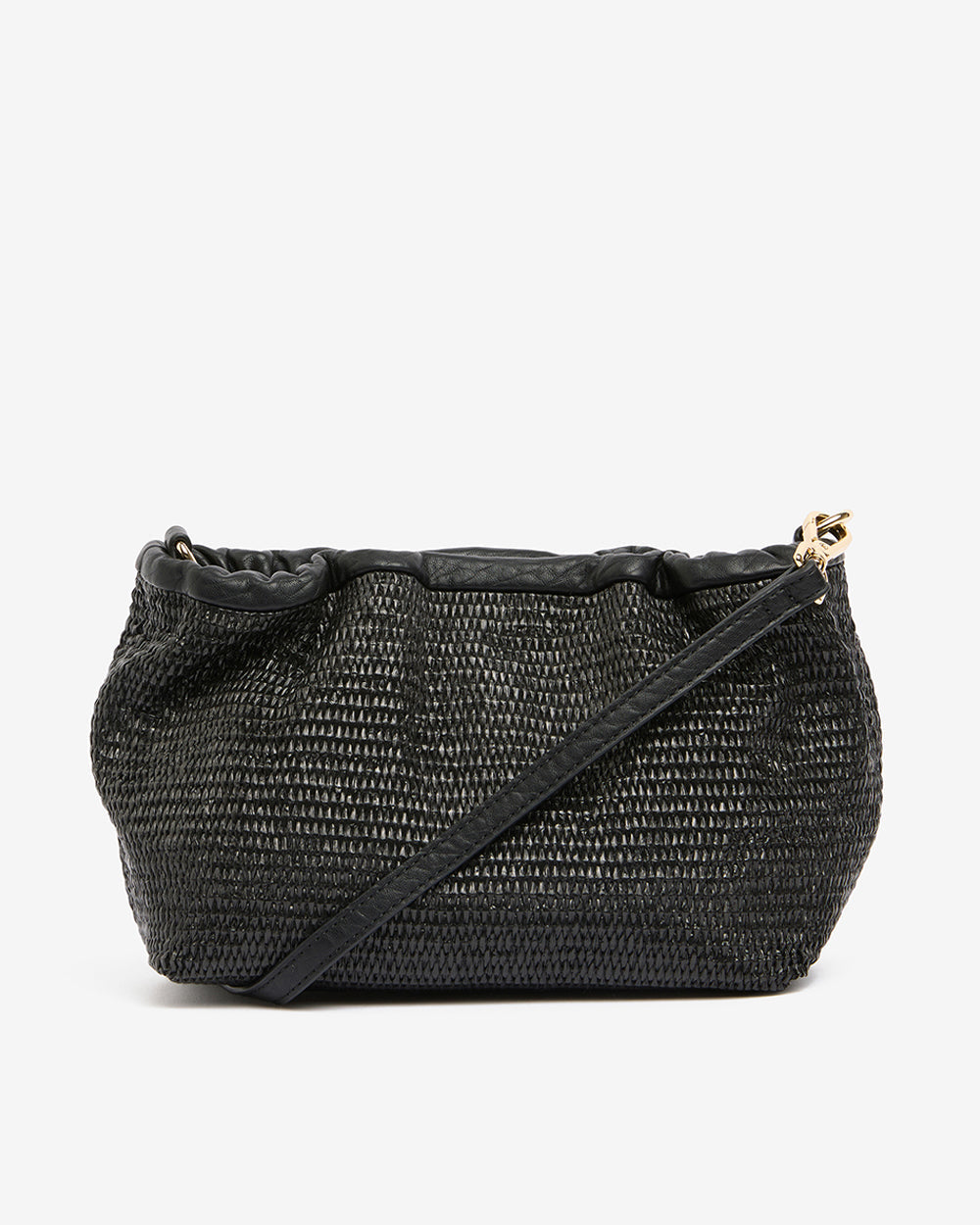 ELMS+KING | Monty Crossbody Bag | Black With Weave