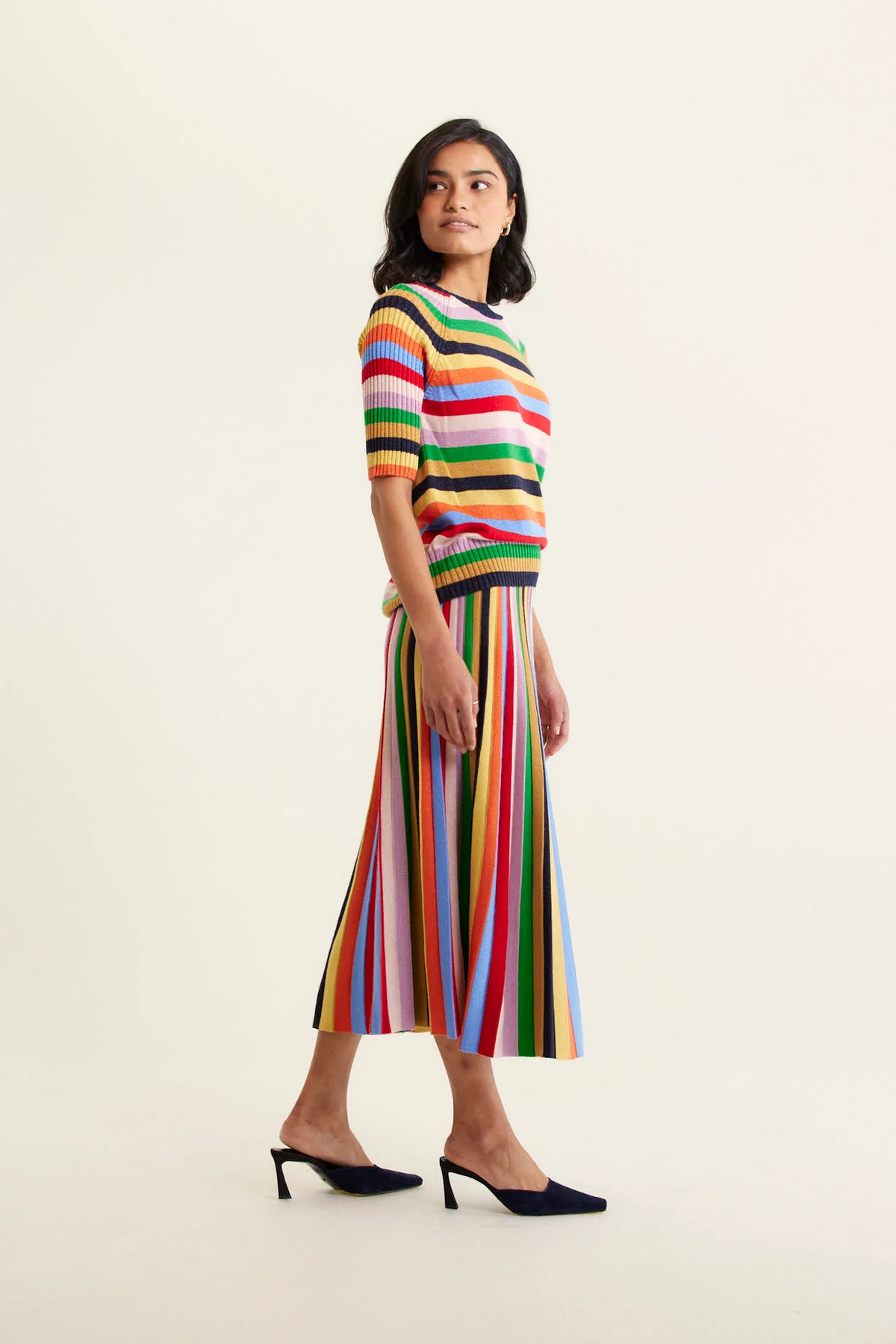 Alessandra | Avenue Skirt Lurex | Rainbow