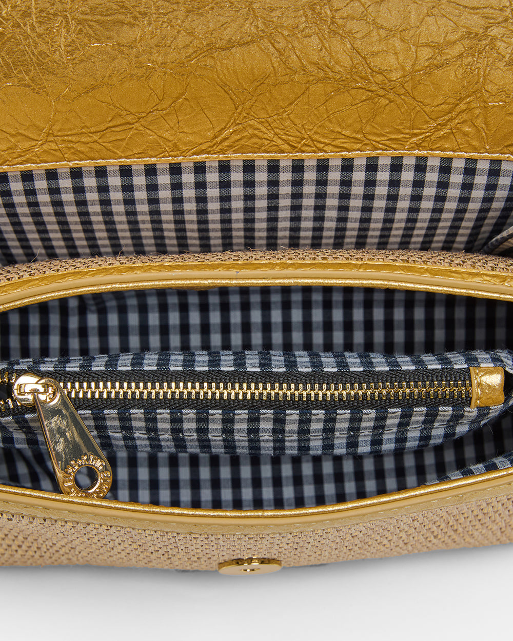 ELMS+KING | Lugano Crossbody Bag | Gold Weave