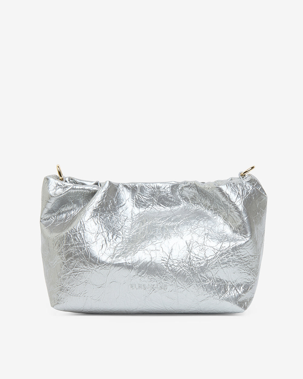 ELMS+KING | Monty Crossbody Bag | Silver Crinkle