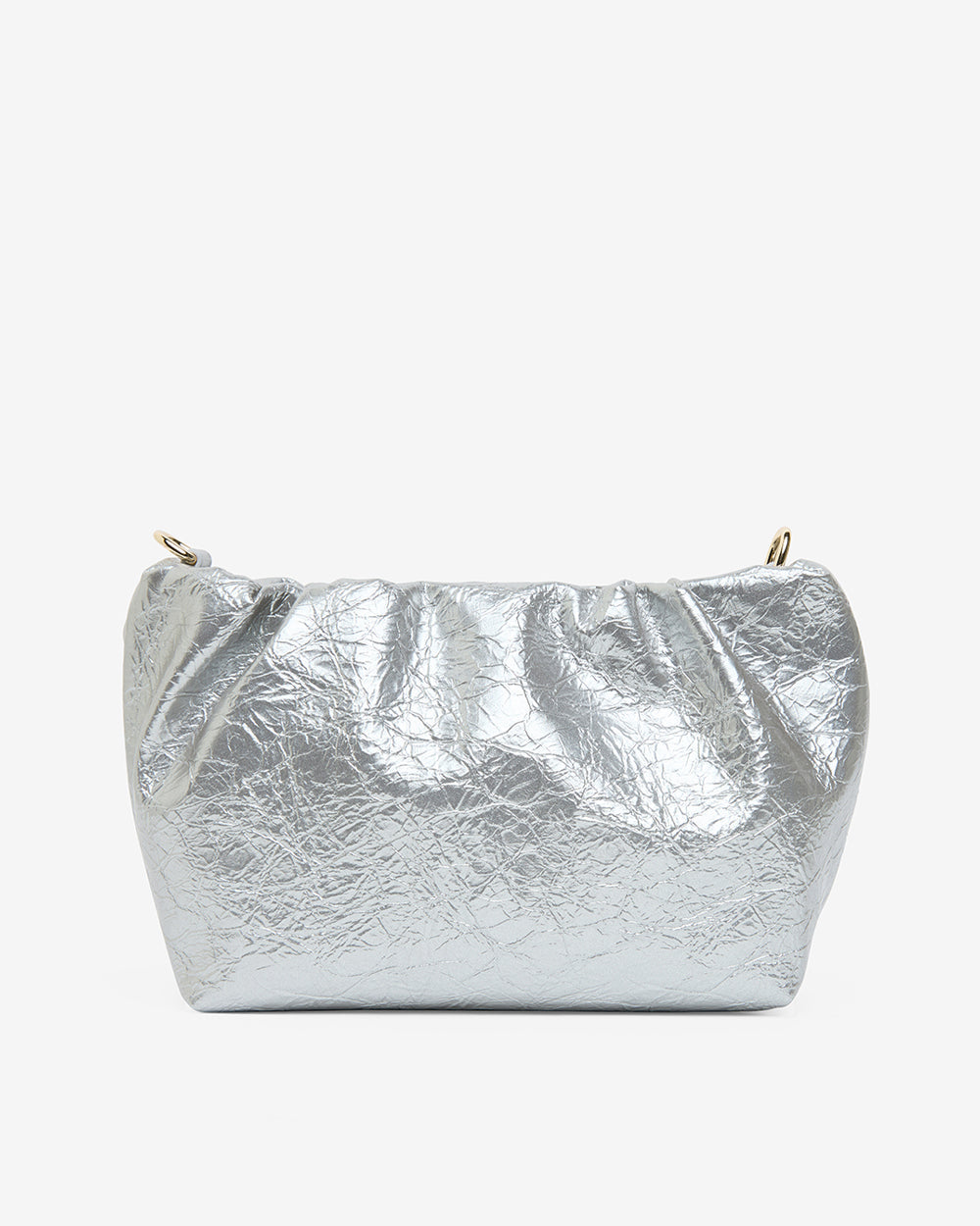 ELMS+KING | Monty Crossbody Bag | Silver Crinkle