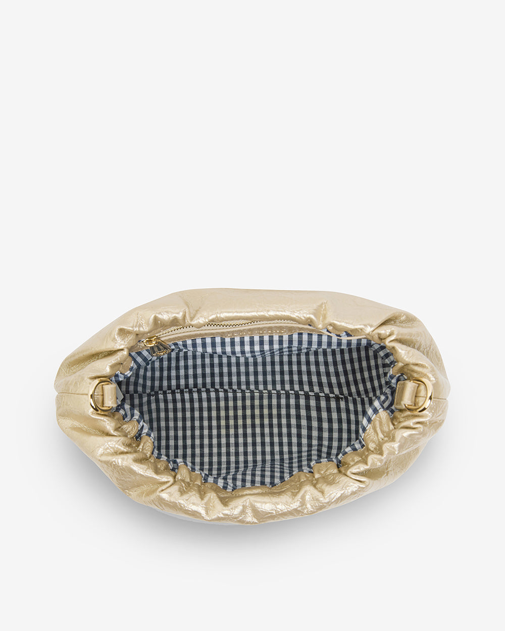 ELMS+KING | Monty Crossbody Bag | Light Gold Crinkle