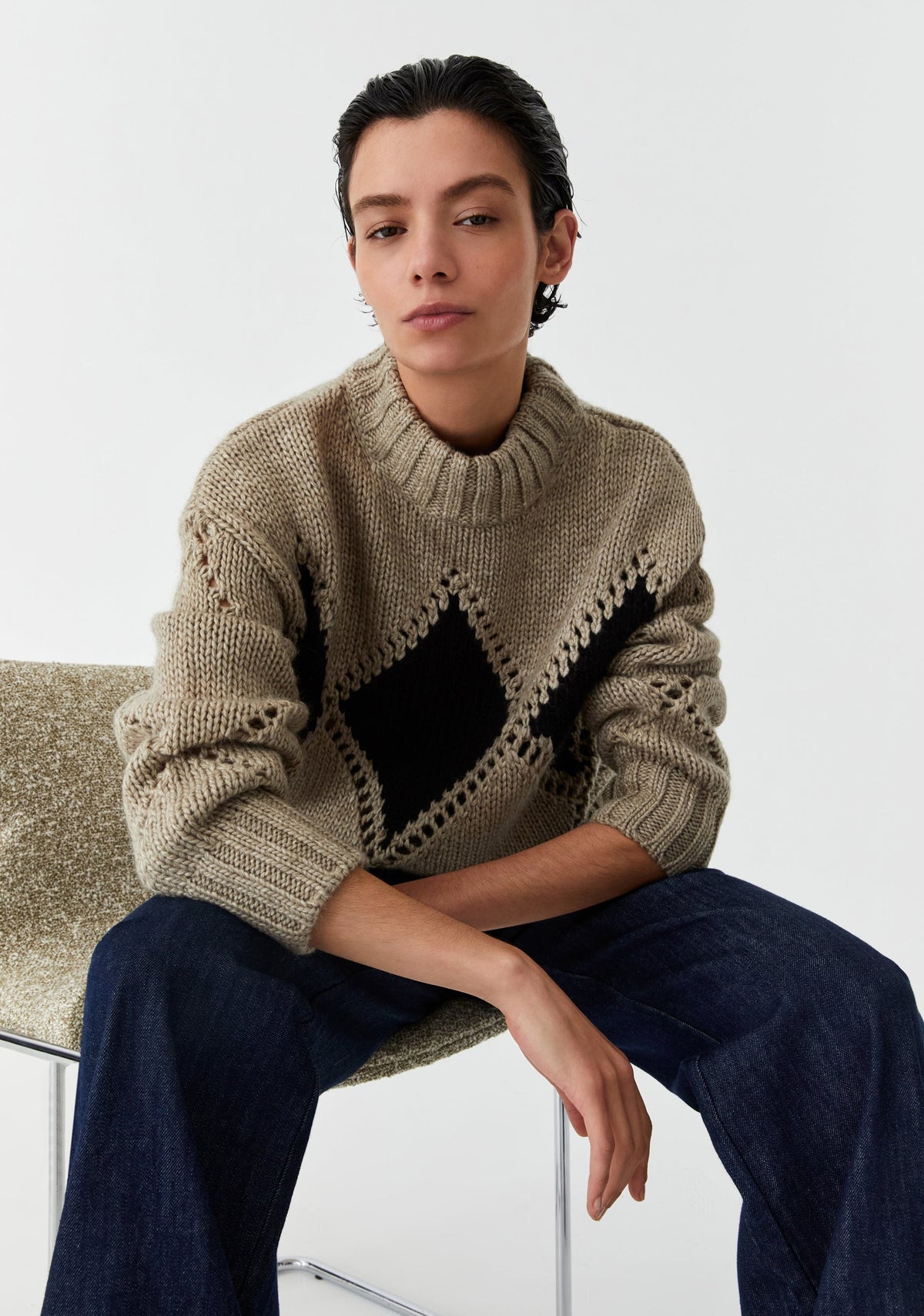 Morrison | Eden Knit Pullover | Pebble