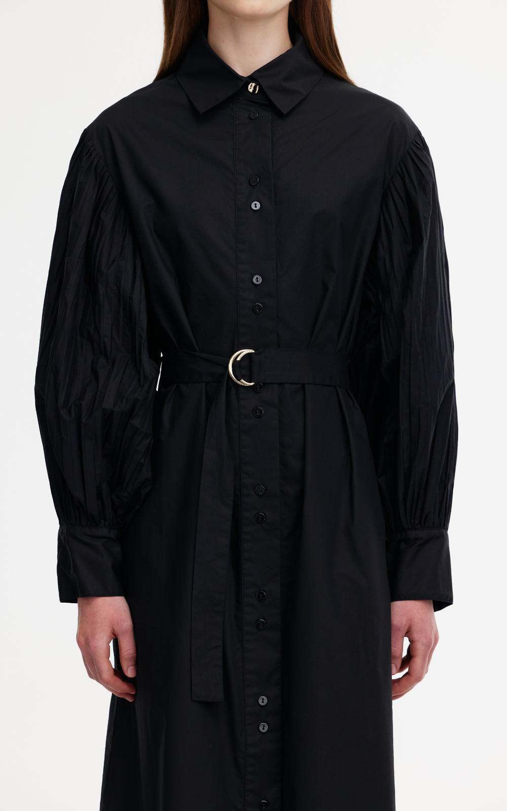 Kinney | Harlow Pleat Dress | Black