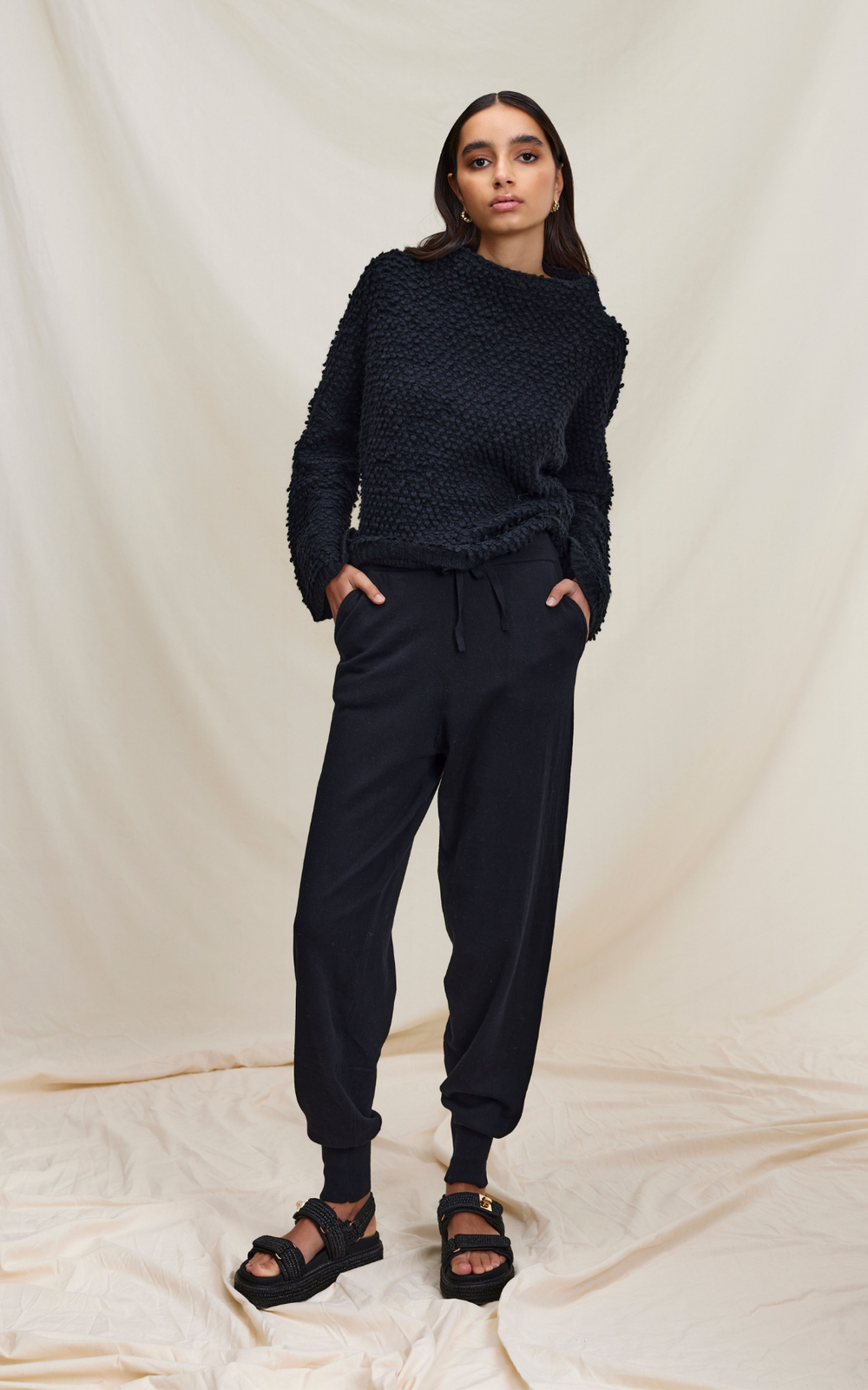Kinney | Abby Boucle Sweater | Black