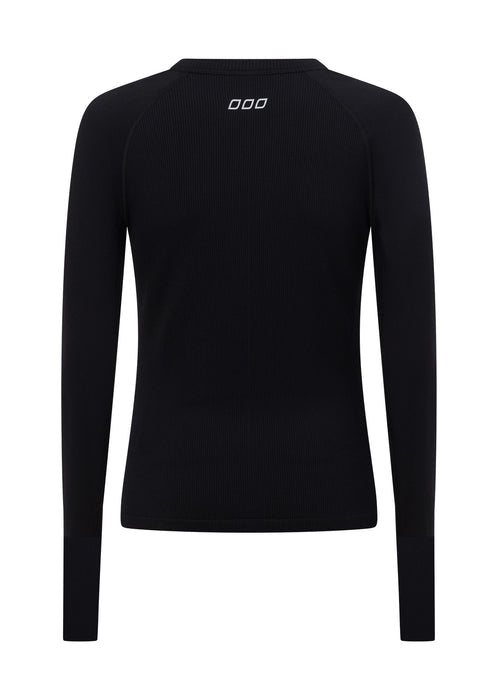 Lorna Jane Activewear | Tempo Seamless Long Sleeve Top | Black