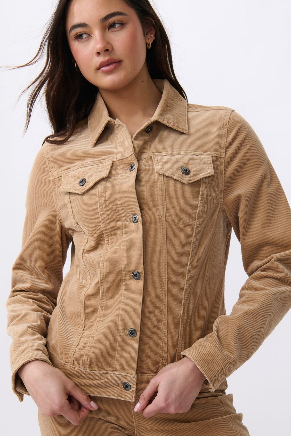 Kireina | Gianna Jacket | Camel Cord