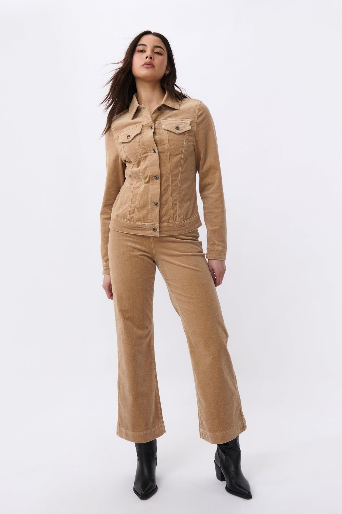 Kireina | Gianna Jacket | Camel Cord