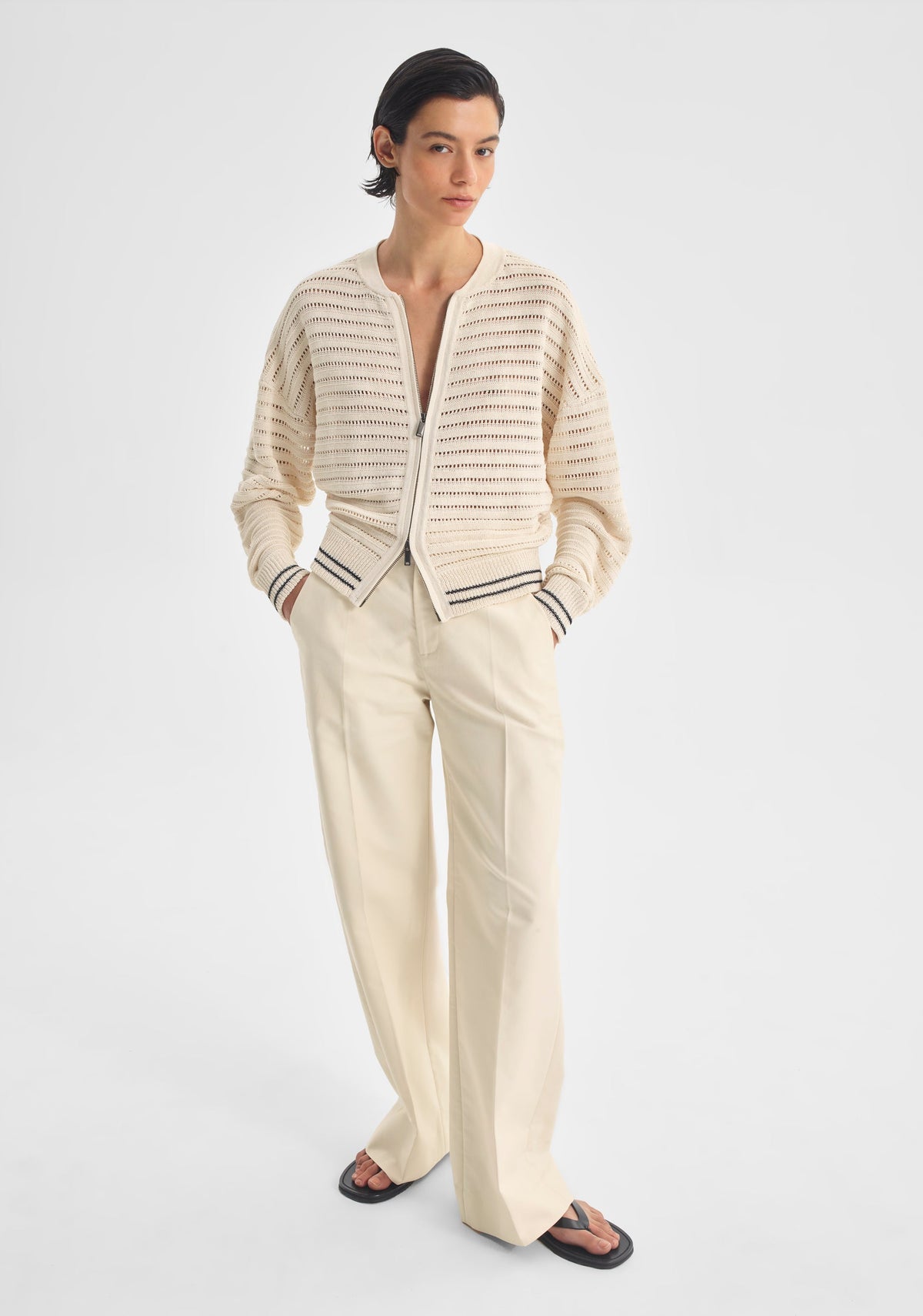 Morrison | Dallas Knit Jacket | Milk