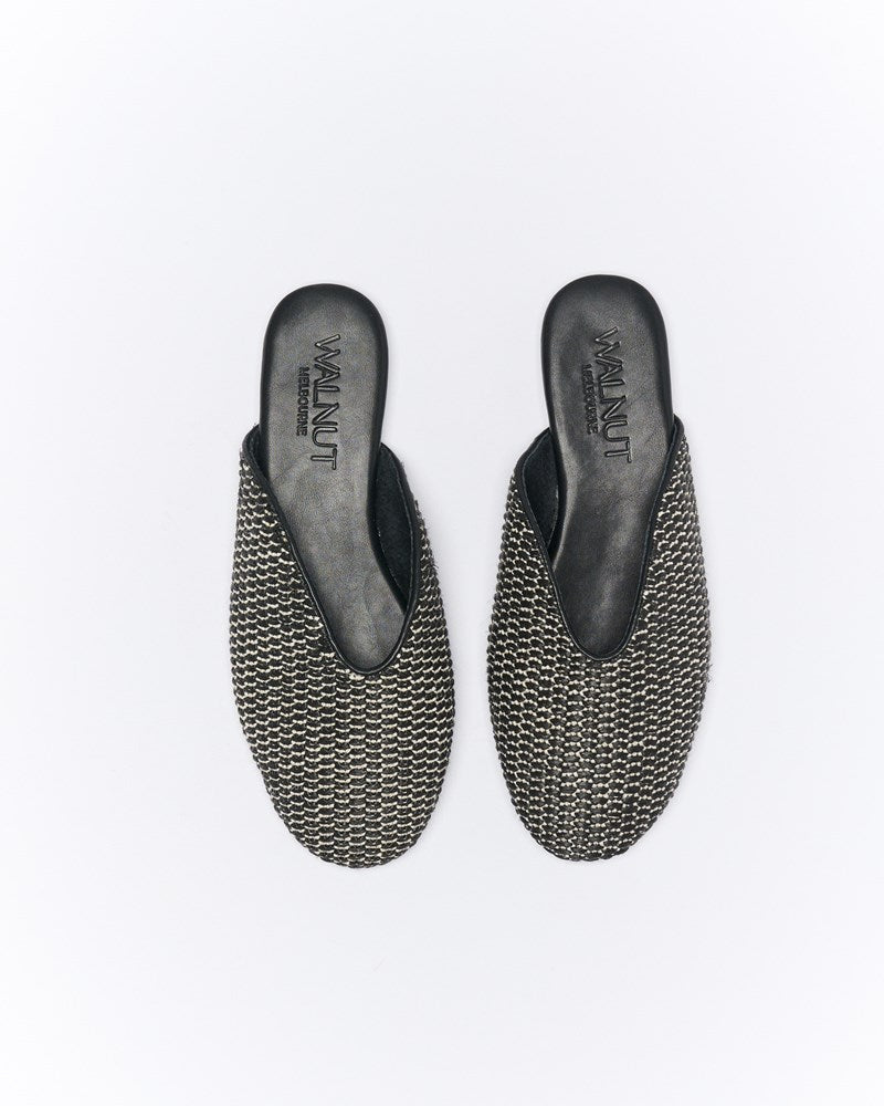 Walnut Melbourne | Shana Mule | Black Multi