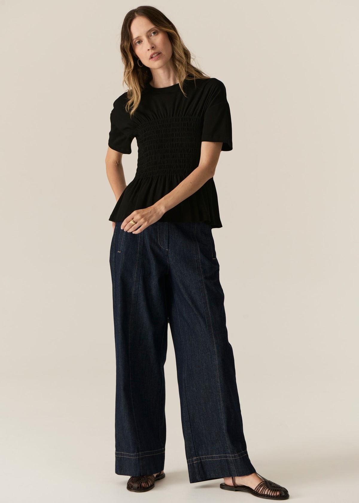 POL | Carson Full Length Pant | Dark Wash