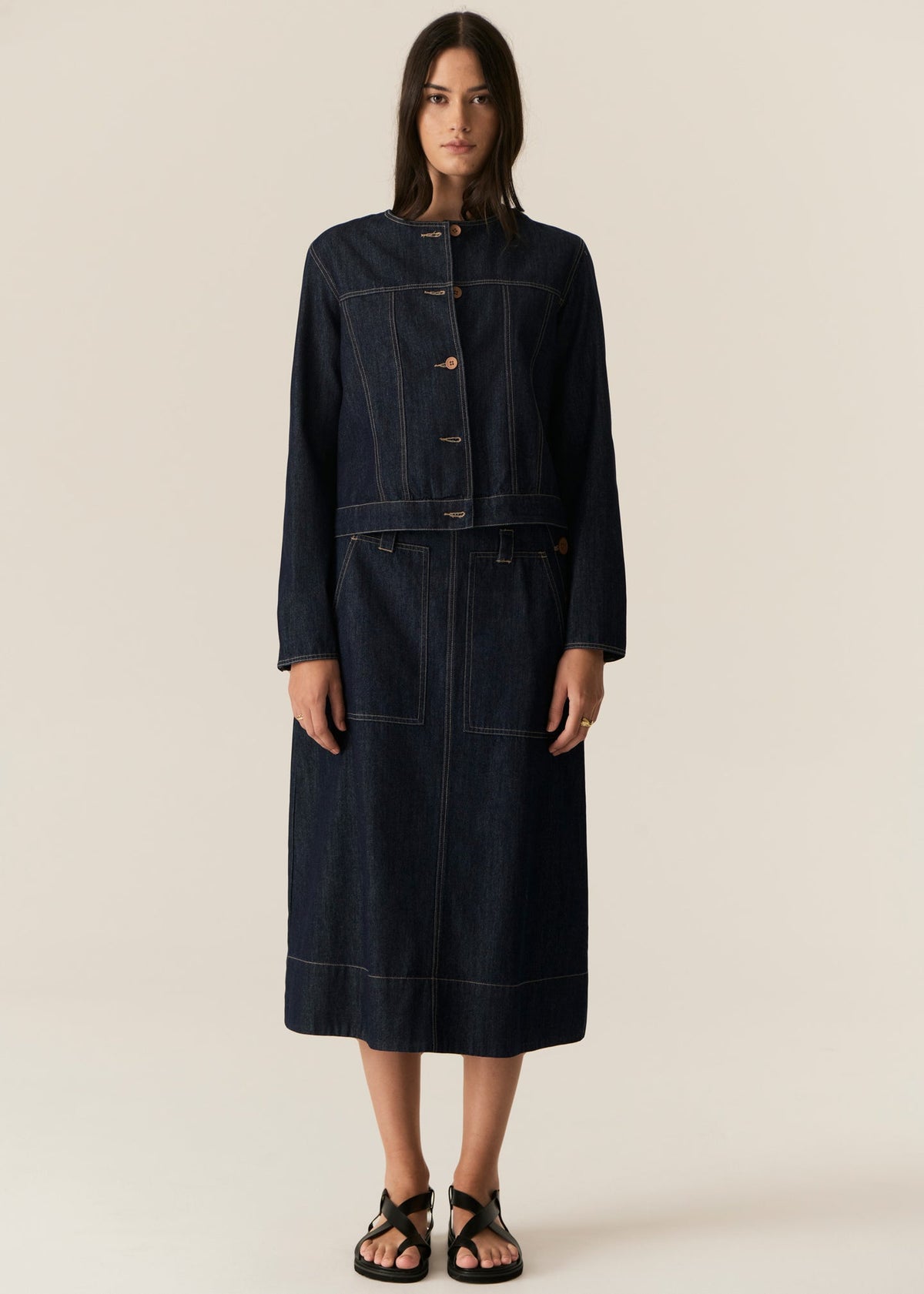POL | Carson Jacket | Dark Wash
