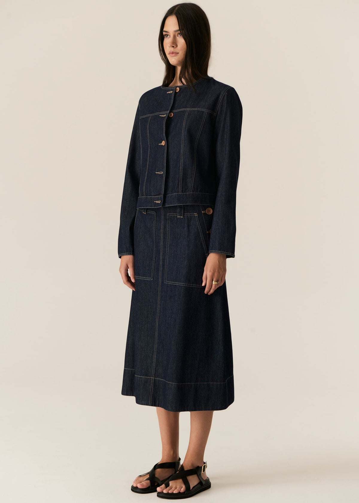 POL | Carson Jacket | Dark Wash