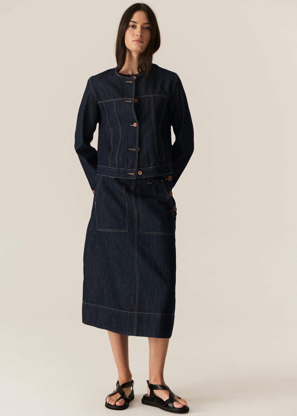 POL | Carson Jacket | Dark Wash