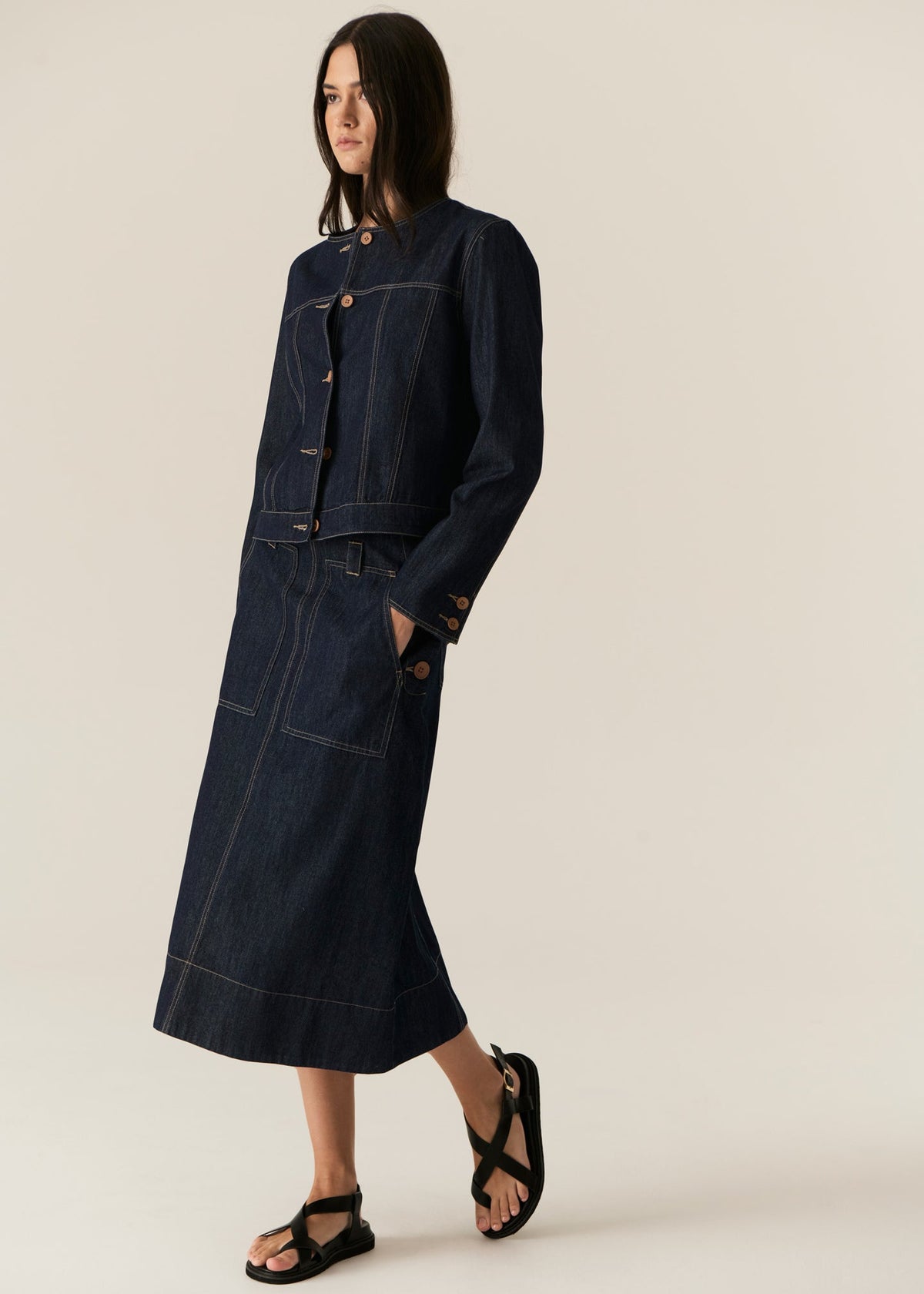 POL | Carson Jacket | Dark Wash