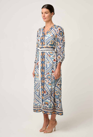 Once Was | Alexis Silk Cotton Midi Dress | Petinos Floros