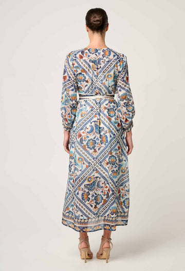 Once Was | Alexis Silk Cotton Midi Dress | Petinos Floros