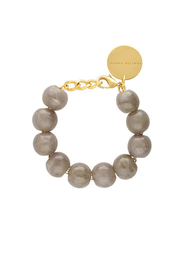 Vanessa Baroni | Beads Bracelet | Greige Marble