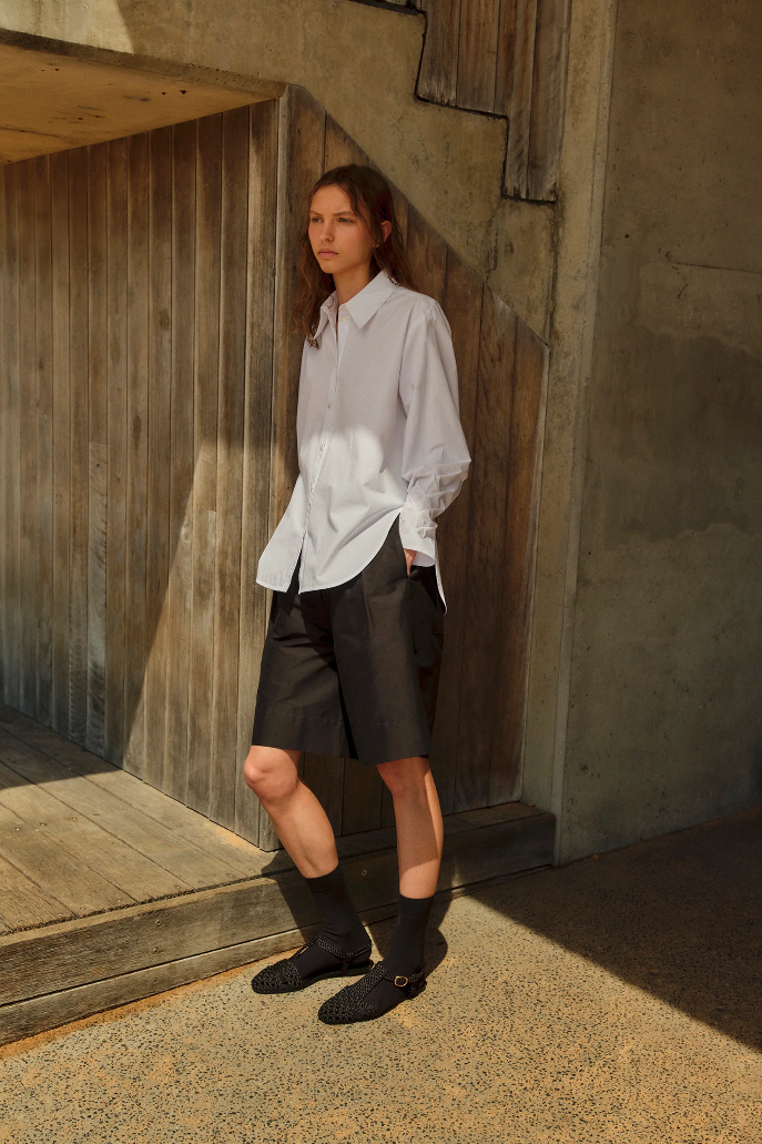 Foemina | Nadine Short | Black Poplin