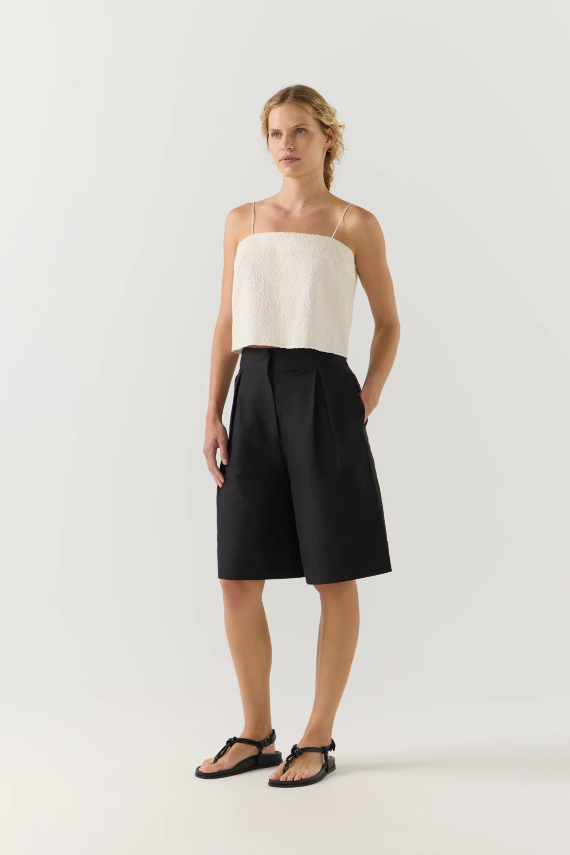 Foemina | Nadine Short | Black Poplin