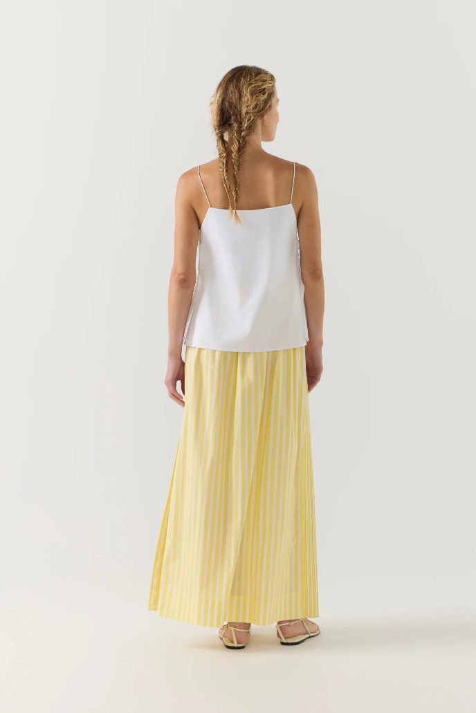 Foemina | Brooke Skirt | Lemon Stripe Poplin