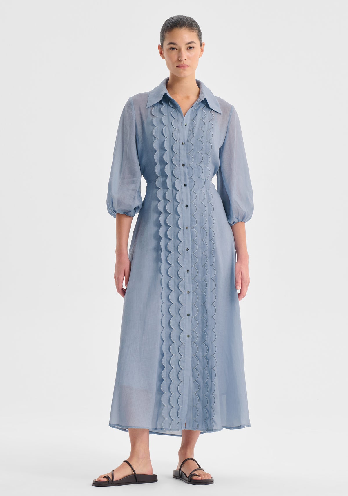 Morrison | Constance Shirt Dress | Sky