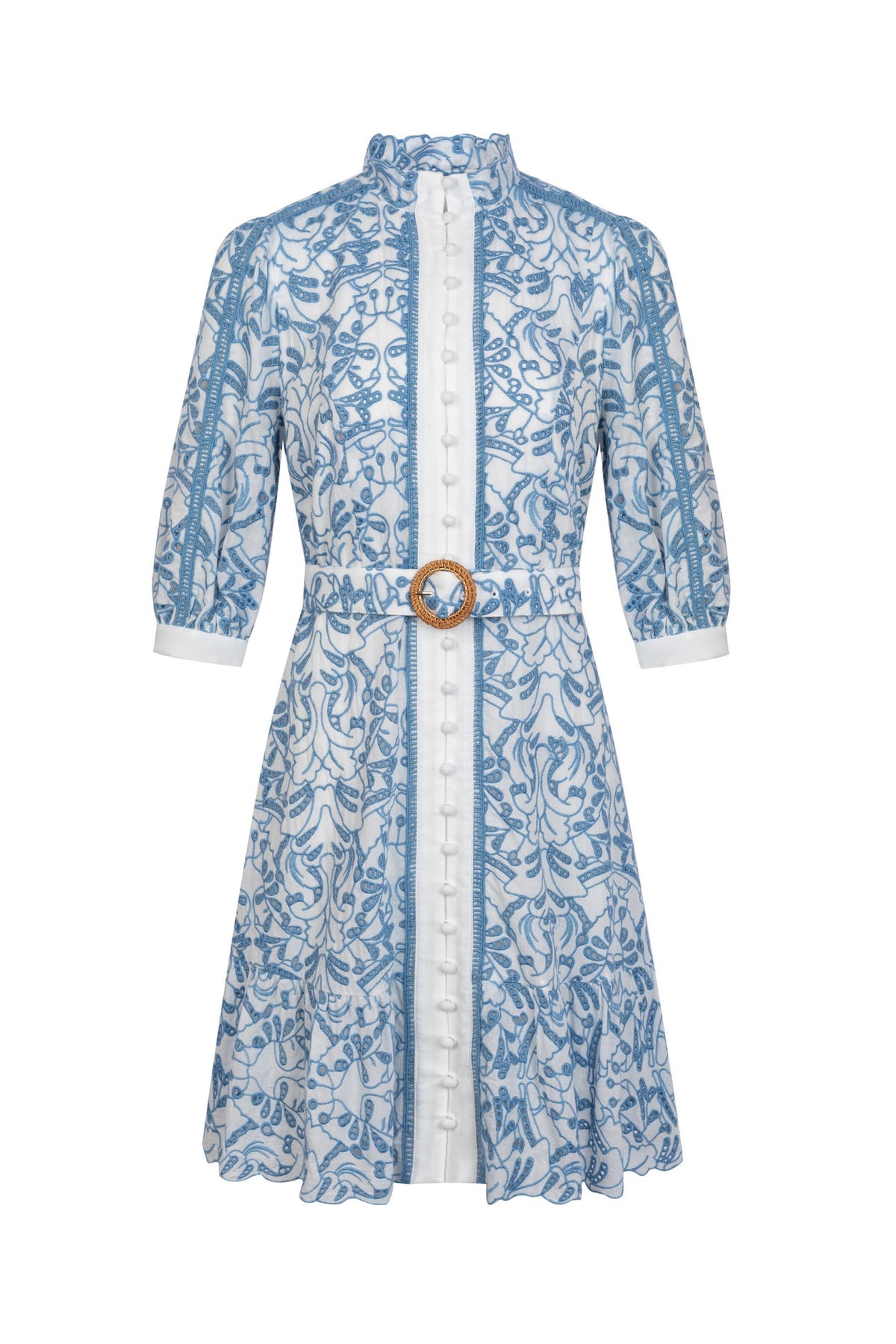 GDS | Naomi Belted Short Dress | Blue
