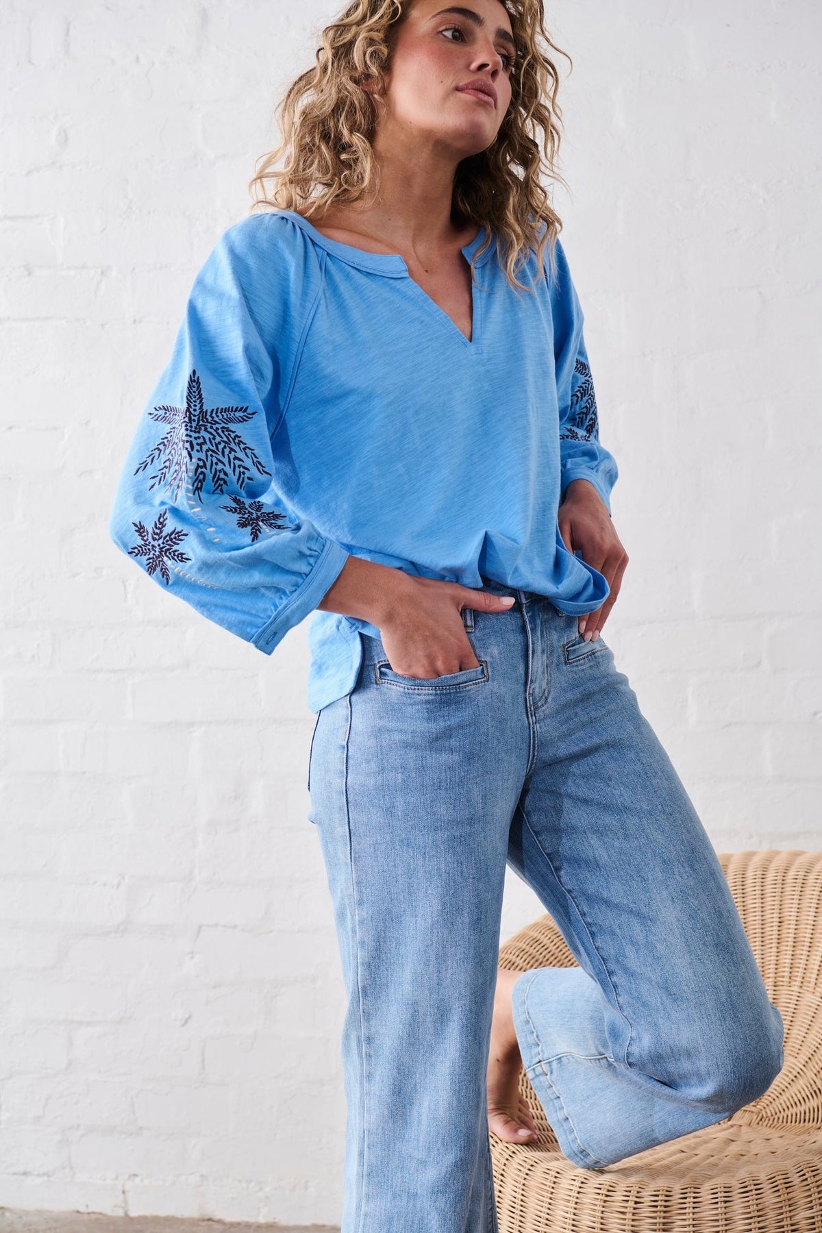 Kireina | Kimberley Top | Sky Blue