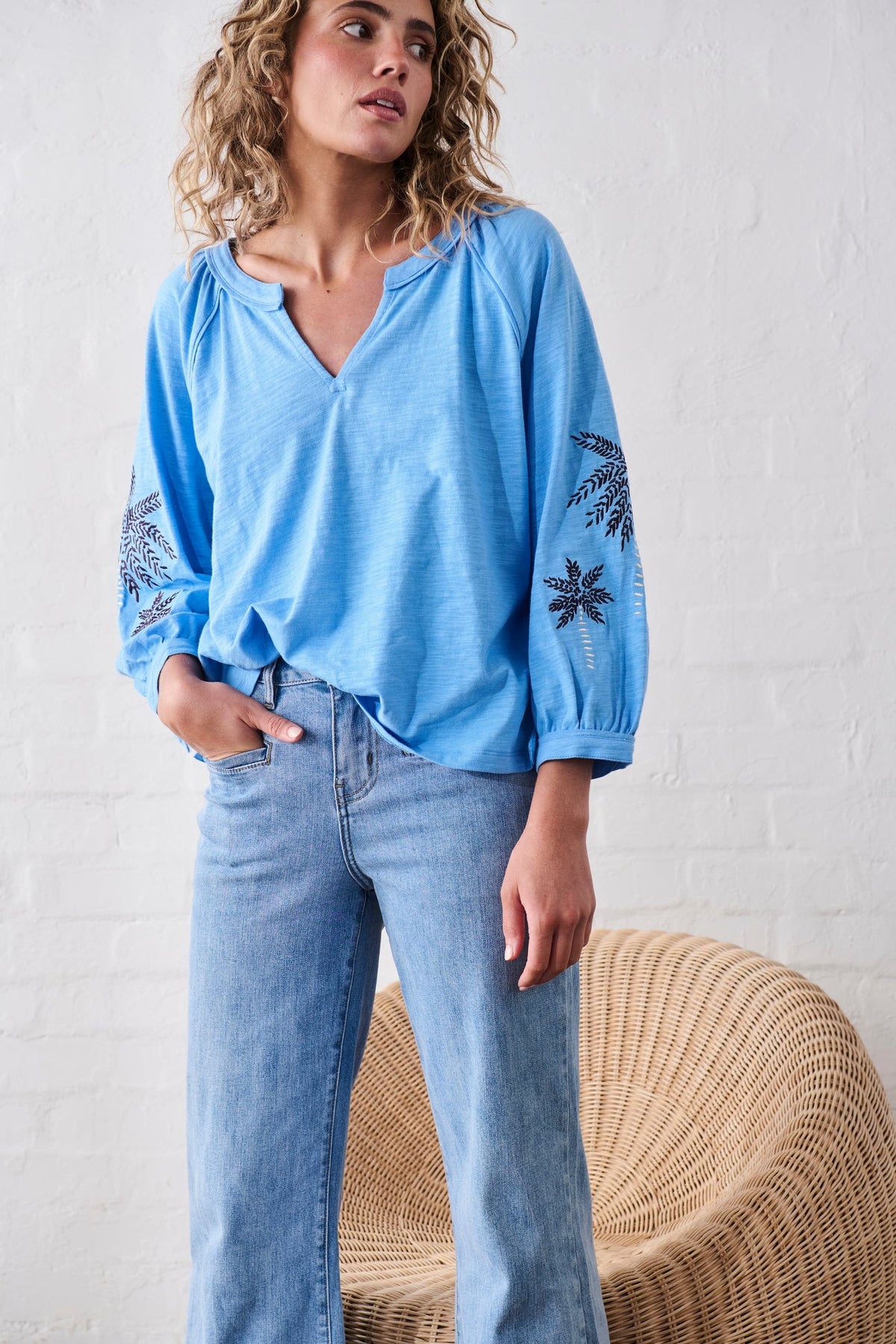 Kireina | Kimberley Top | Sky Blue