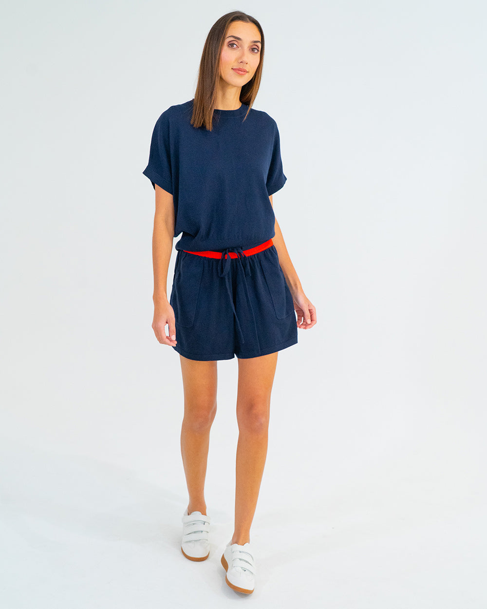 Arlington Milne | Genevieve Short | Navy (Poppy Trim)