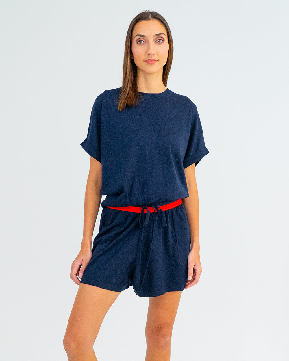 Arlington Milne | Genevieve Short | Navy (Poppy Trim)