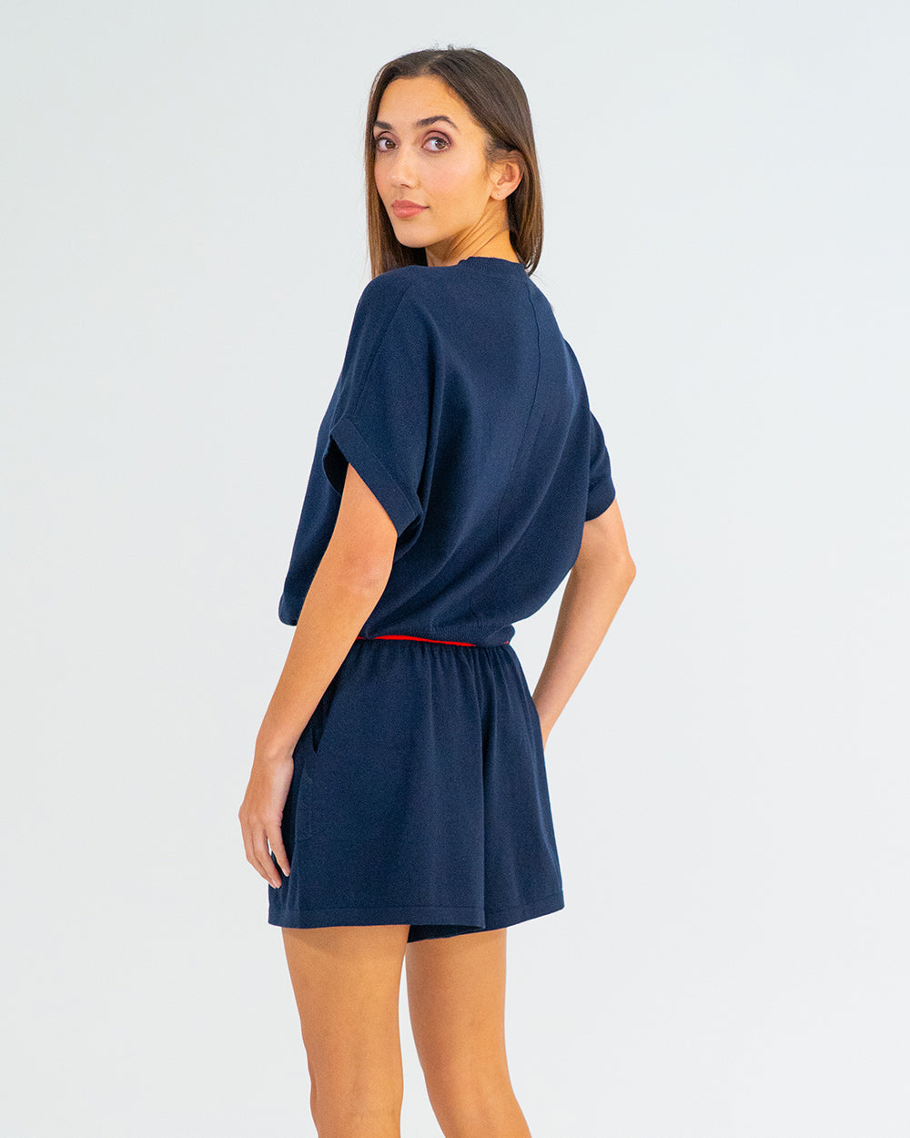 Arlington Milne | Genevieve Short | Navy (Poppy Trim)