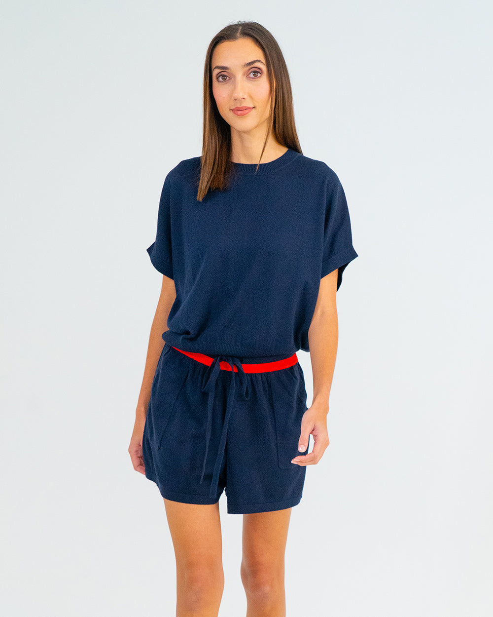 Arlington Milne | Genevieve Short | Navy (Poppy Trim)