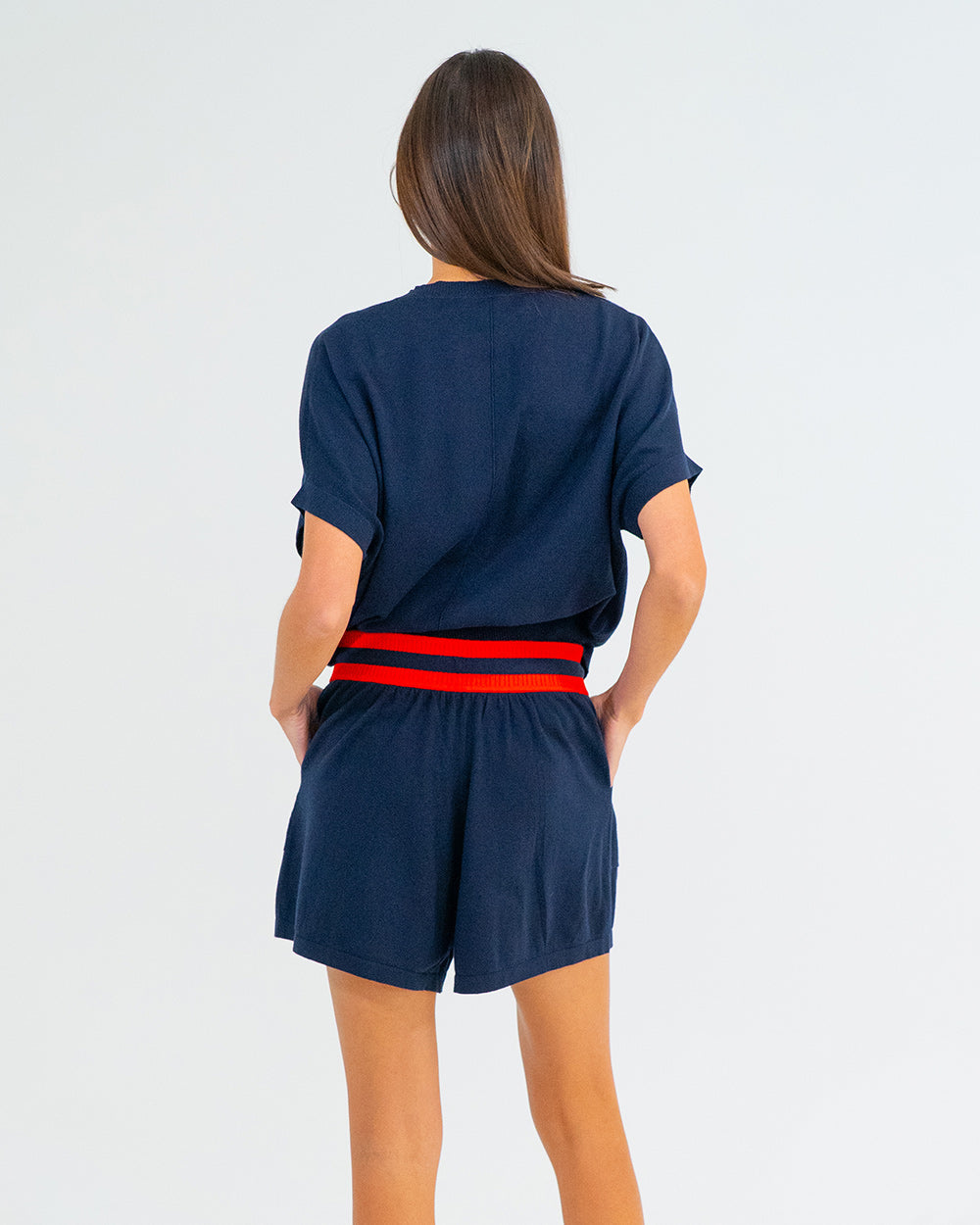 Arlington Milne | Adeline Knit Tee | Navy