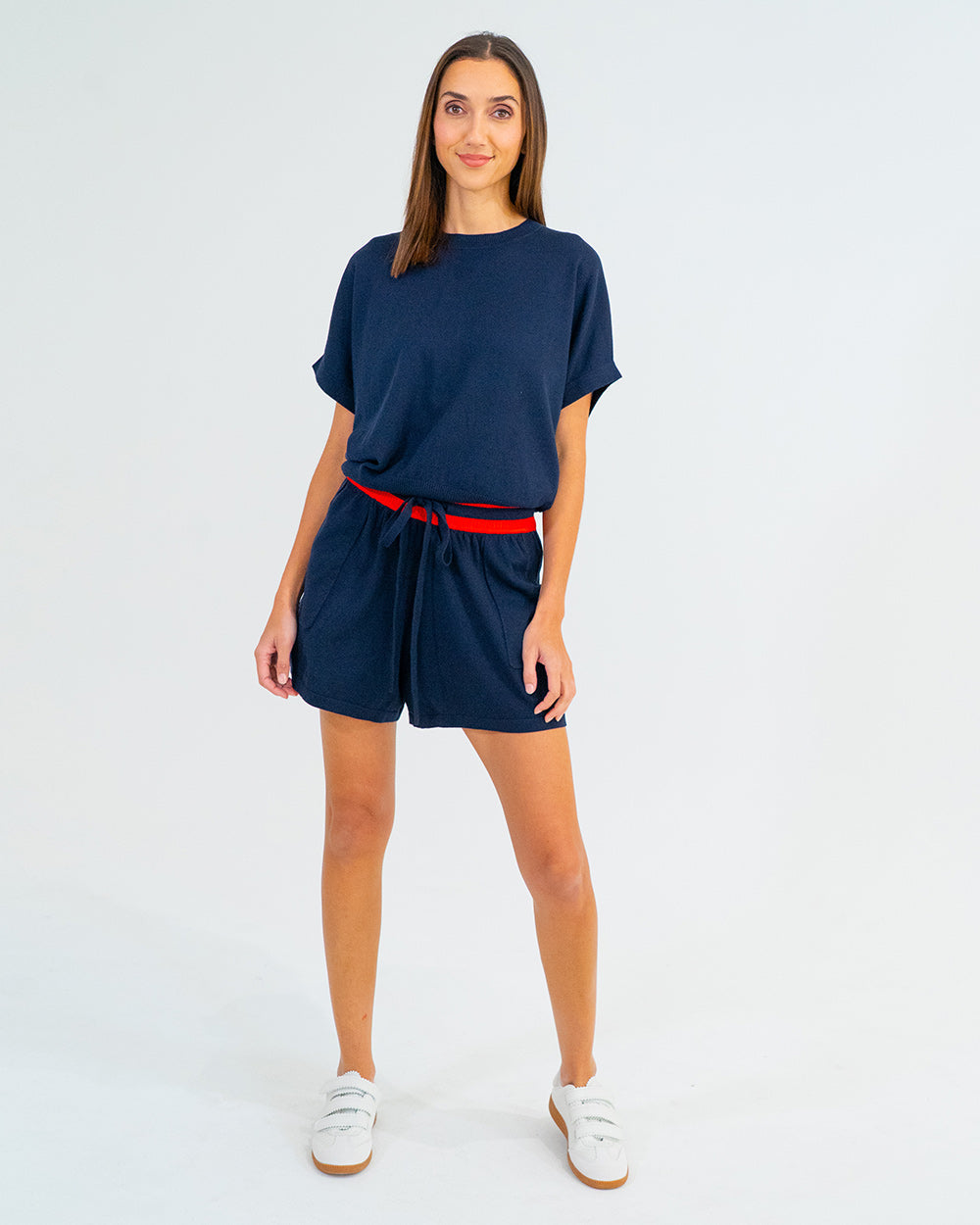Arlington Milne | Adeline Knit Tee | Navy