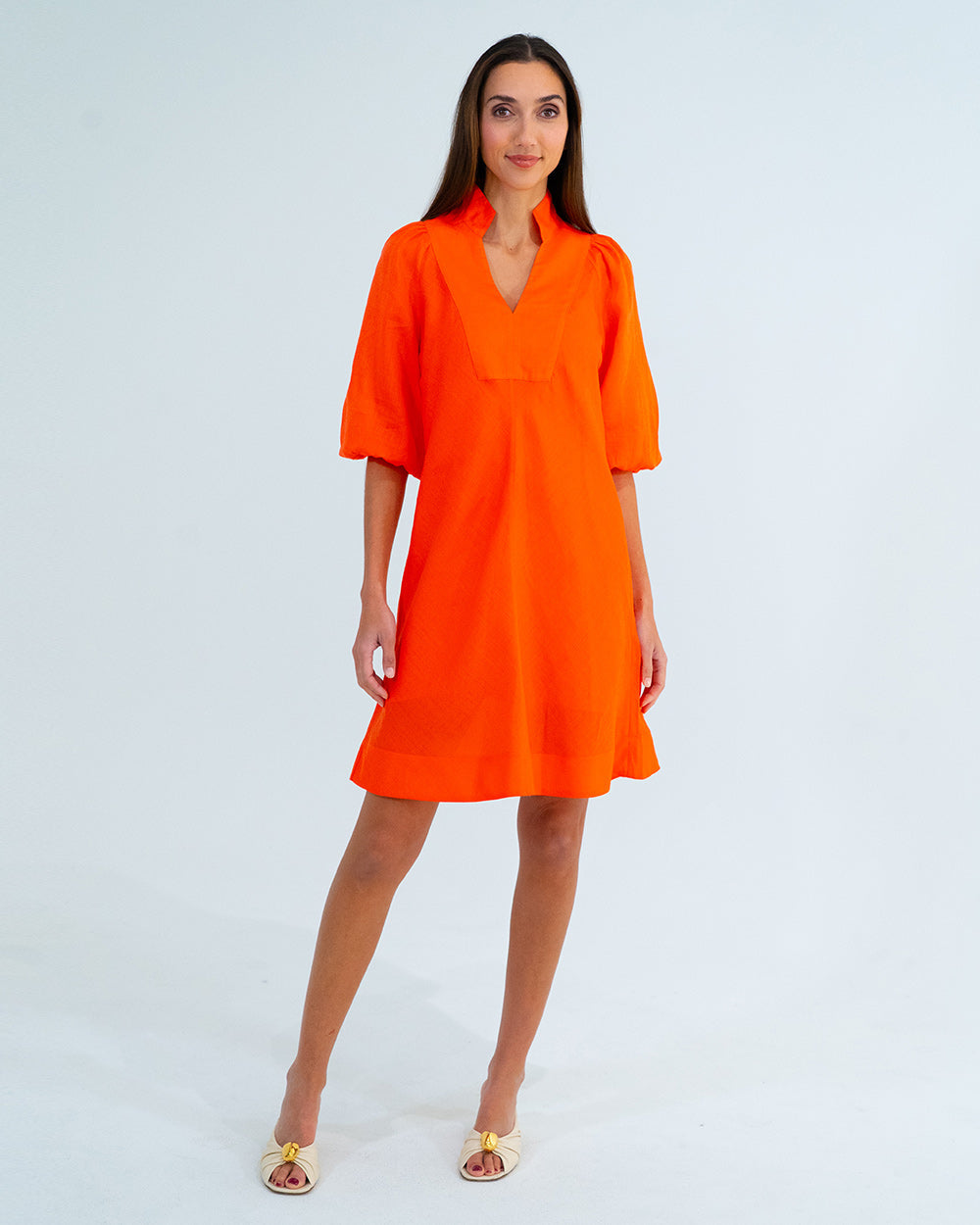 Arlington Milne | River Mini Dress | Tangerine