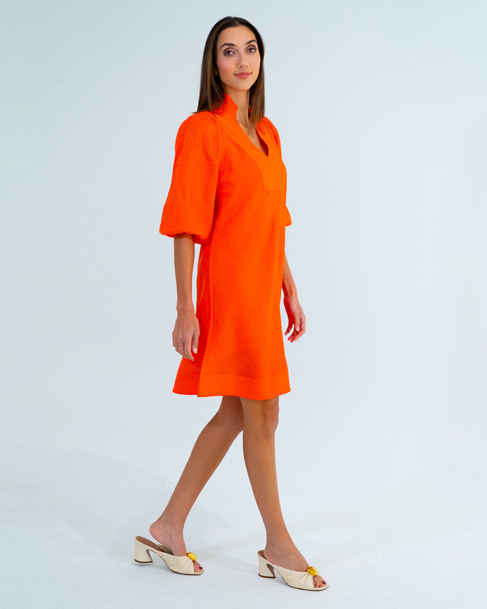 Arlington Milne | River Mini Dress | Tangerine